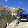 S2 Terrbohr in Bohrposition an Kante